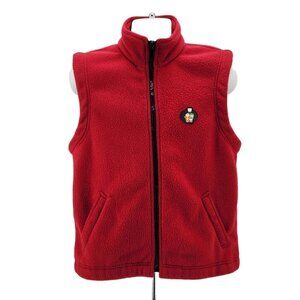 Vintage South Park Woodlake Sport Red Fleece Zipper Vest Mens Large 1998